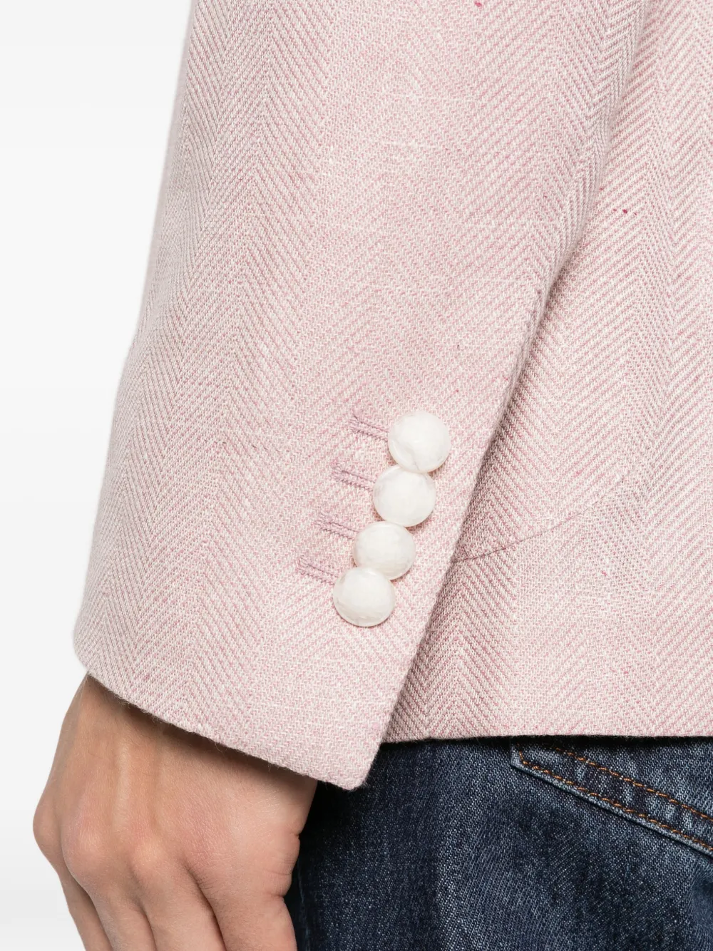 Tagliatore Blazer met enkele rij knopen Roze