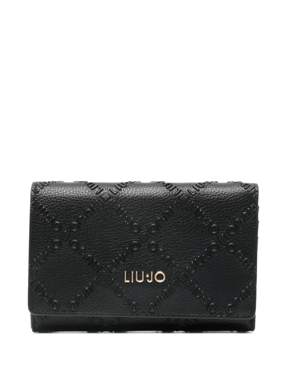 LIU JO logo-pattern wallet | Black | Image 1