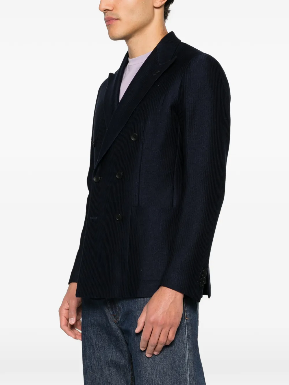 Tagliatore Blazer met dubbele rij knopen Blauw