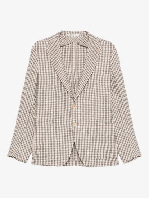 Tagliatore blazer boutonné à carreaux vichy