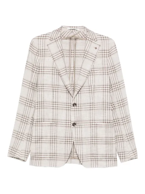 Tagliatore checked single-breasted blazer