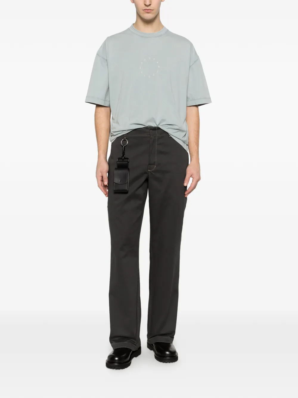  études Studio Circle Relaxed T-shirt - Blue 