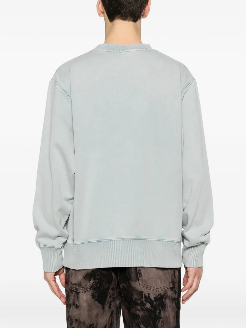 Études Studio Ruimvallende sweater met ronde hals Blauw
