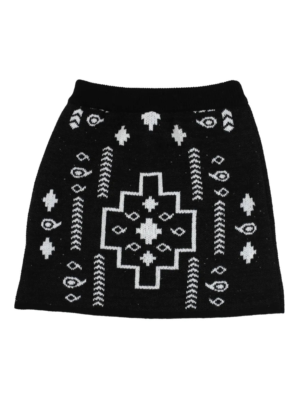 COUNTY OF MILAN KIDS patterned-jacquard skirt - Nero