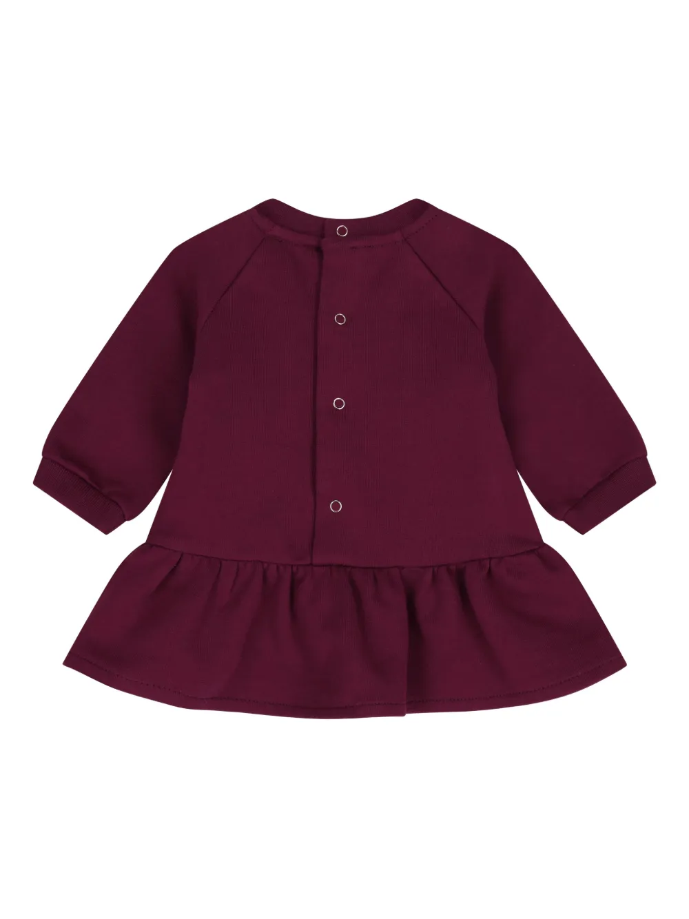 Elisabetta Franchi Kids Jurk met ruches en logodetail - Paars