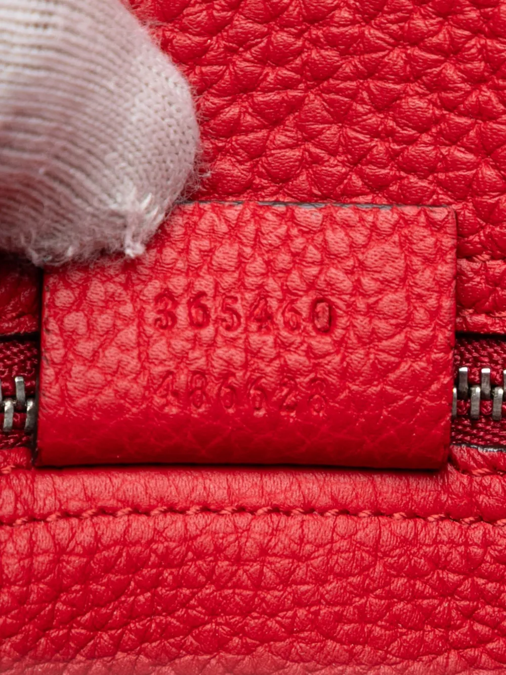 GUCCI Pre-owned 2016-2025 Small Grained Calfskin Soft Jackie Tote Satchel In Red