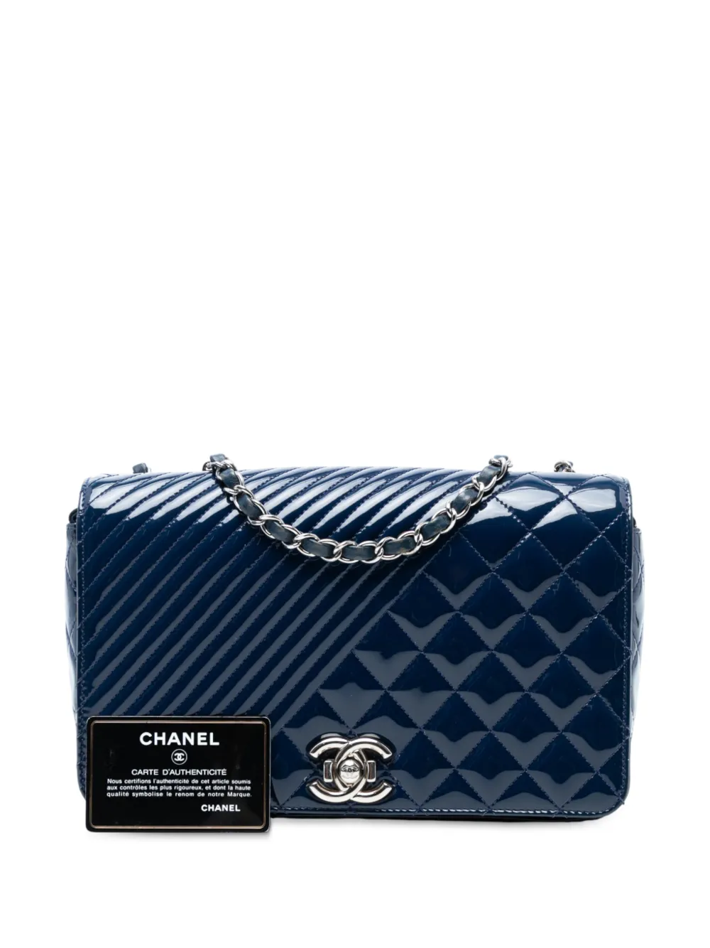2016-2017 Medium Patent Coco Boy Flap Shoulder Bag