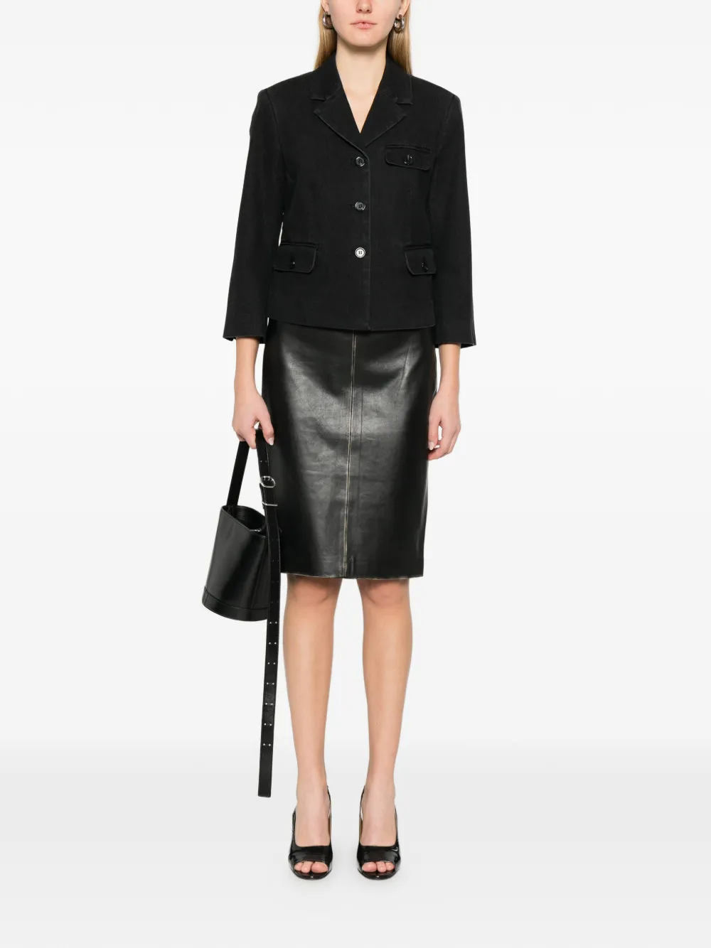 The Garment Merci Flap-pocket Jacket In Black