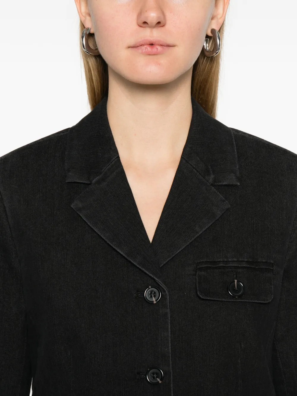 The Garment Merci Flap-pocket Jacket In Black