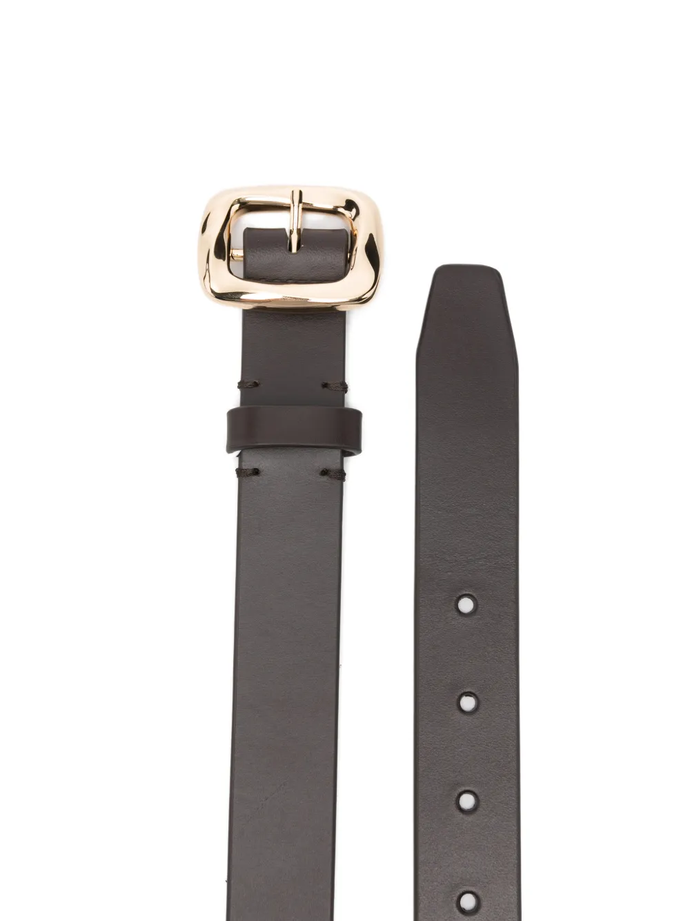 ZIMMERMANN Malley leather buckle belt - Bruin