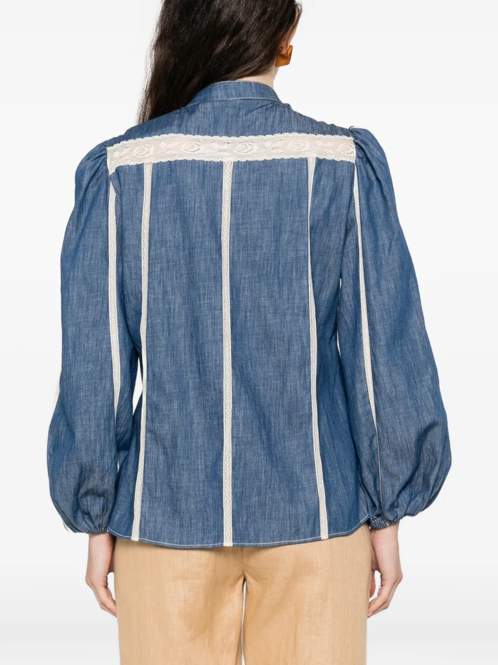 ZIMMERMANN Button-up blouse Blauw