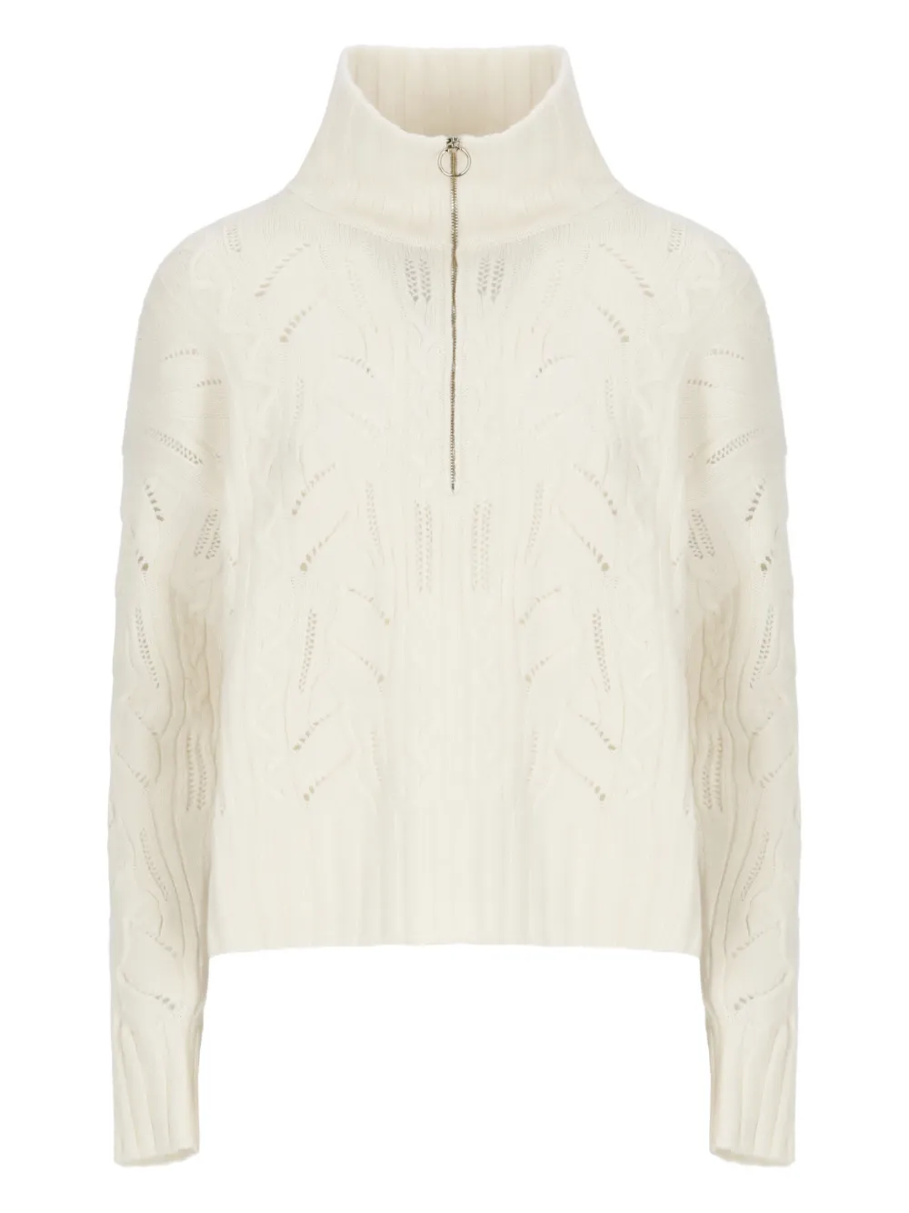 D Exterior Half-zip Sweater In Gray