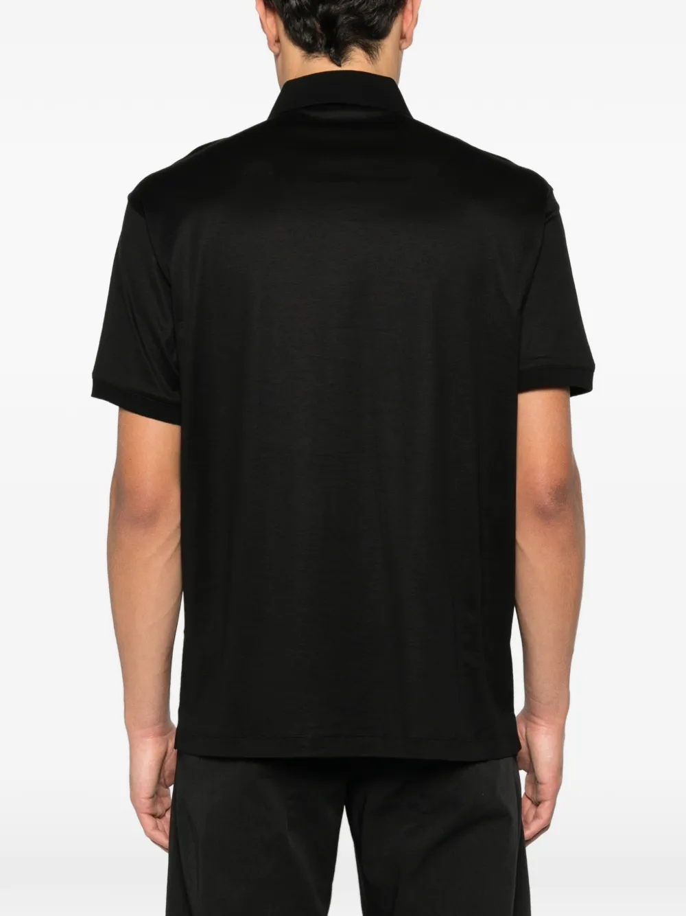 Emporio Armani Poloshirt met logopatch Zwart