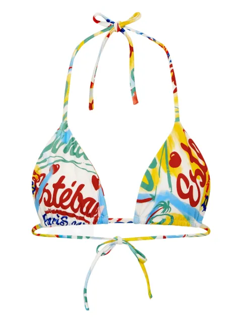 Donde Esteban Bazurto printed bikini top