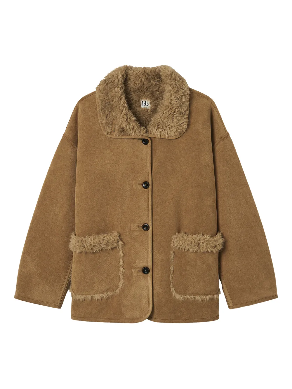 b+ab  buttoned jacket | marrón | Image 1