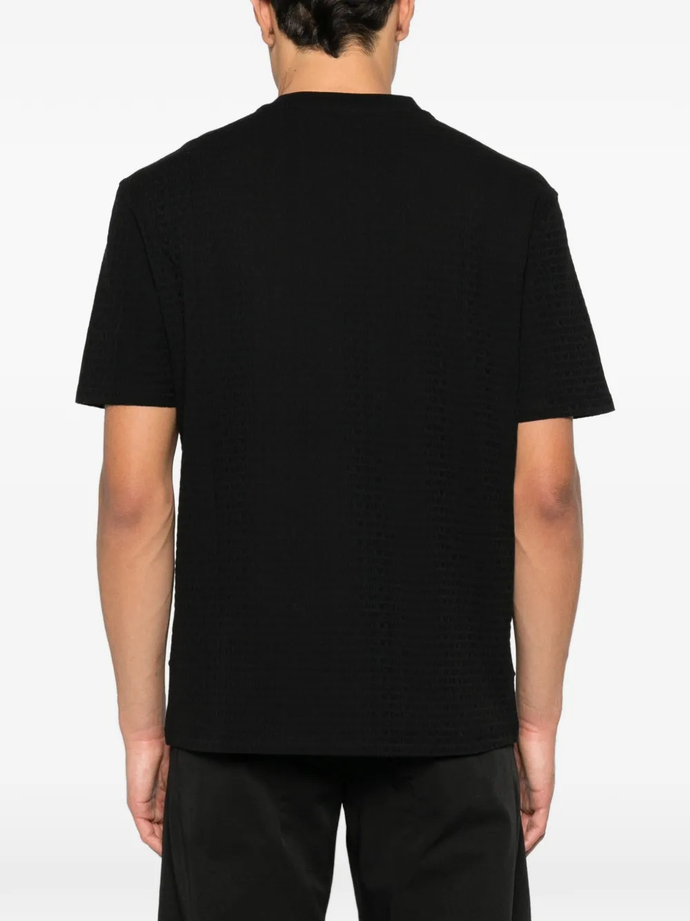 Emporio Armani T-shirt met logopatroon Zwart