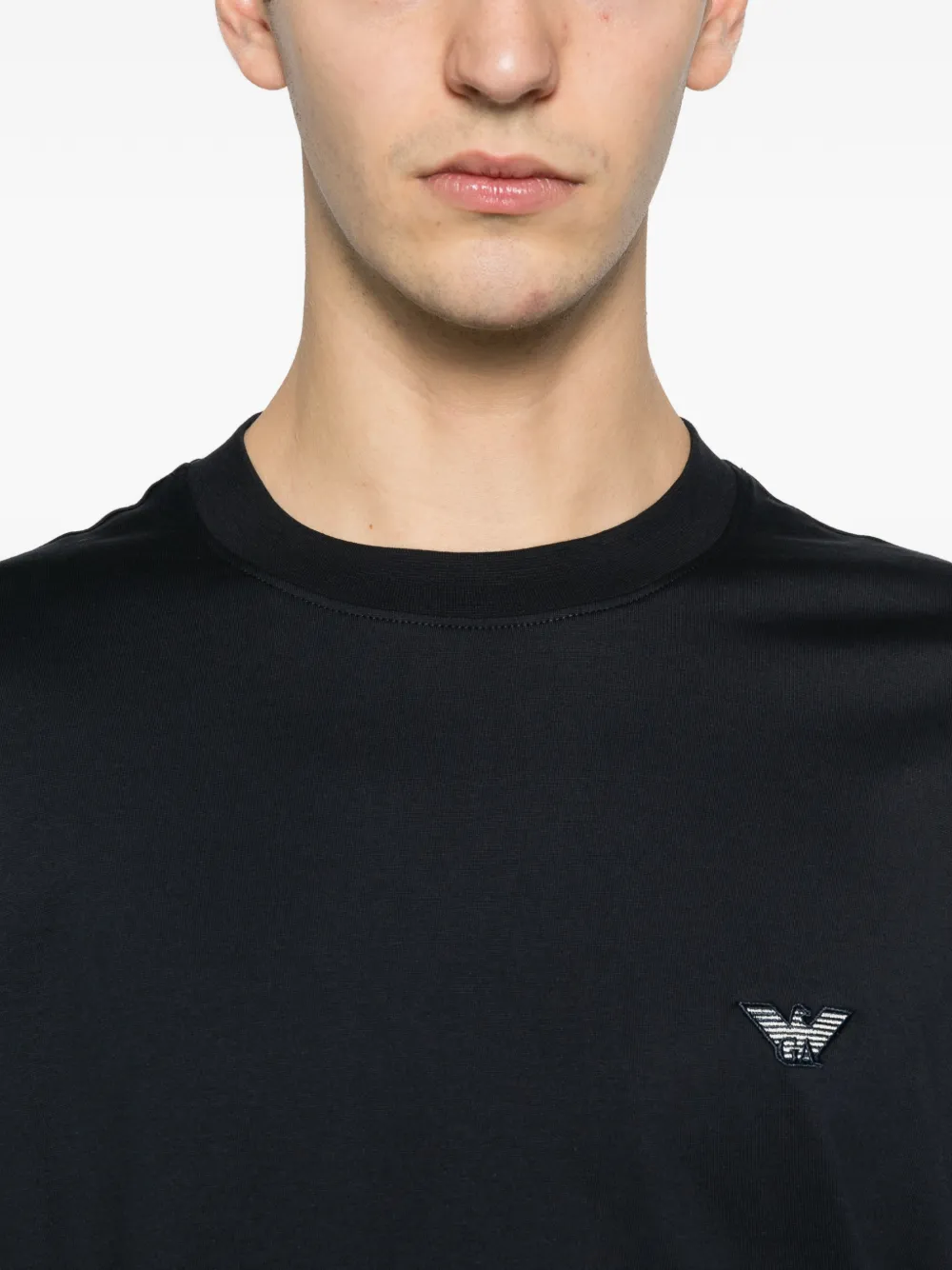 Emporio Armani Sweater met logopatch Blauw