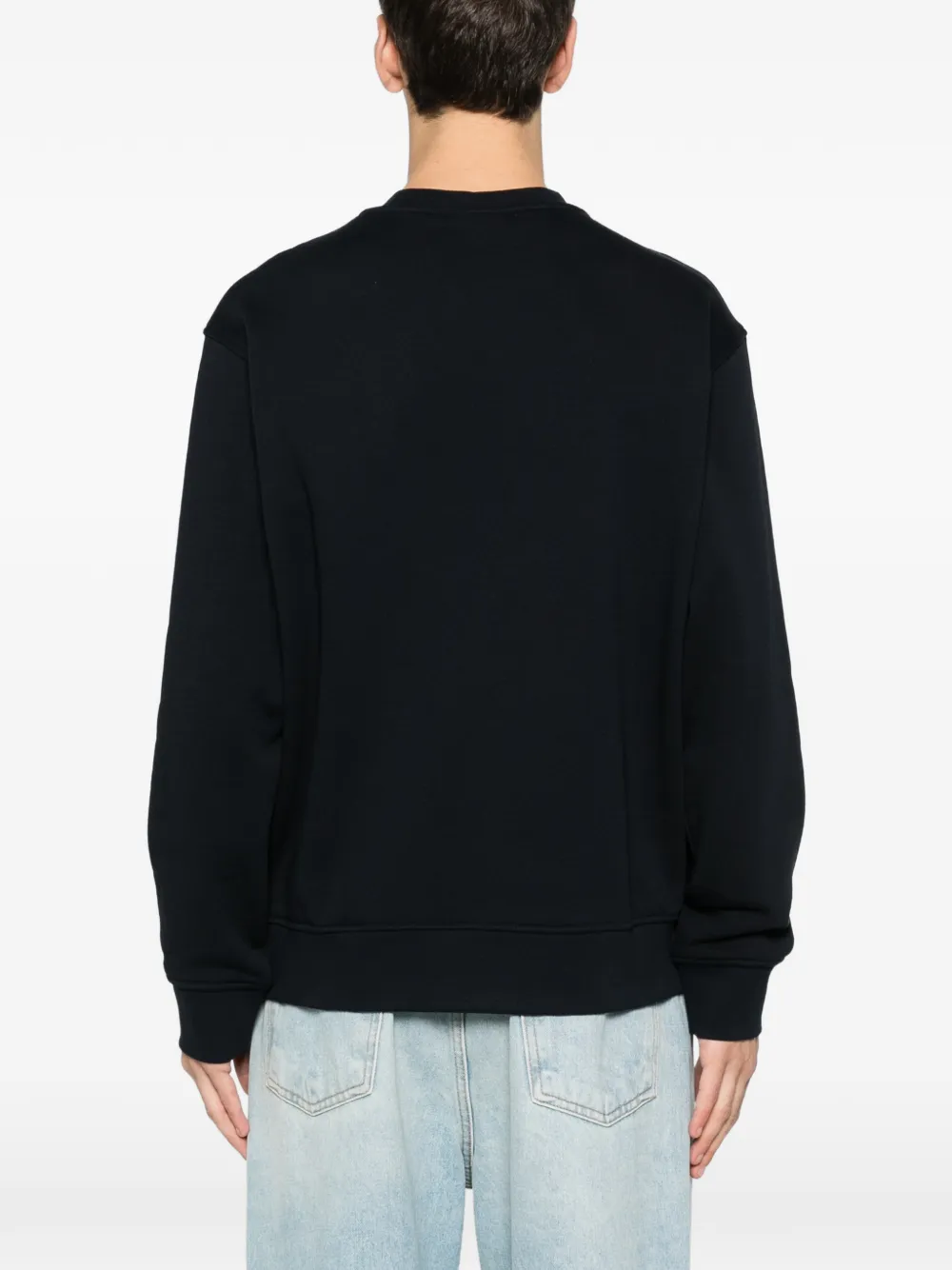 Emporio Armani Sweater met geborduurd logo Blauw