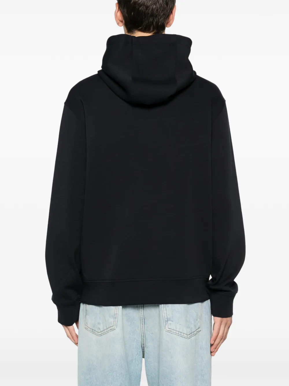 Emporio Armani Hoodie met geborduurd logo Blauw