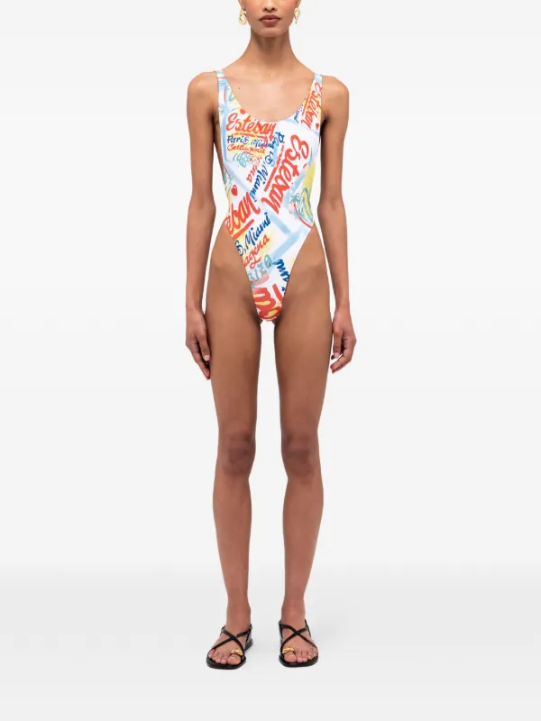 Donde Esteban Bazurto ワンピース水着 | ホワイト | FARFETCH JP