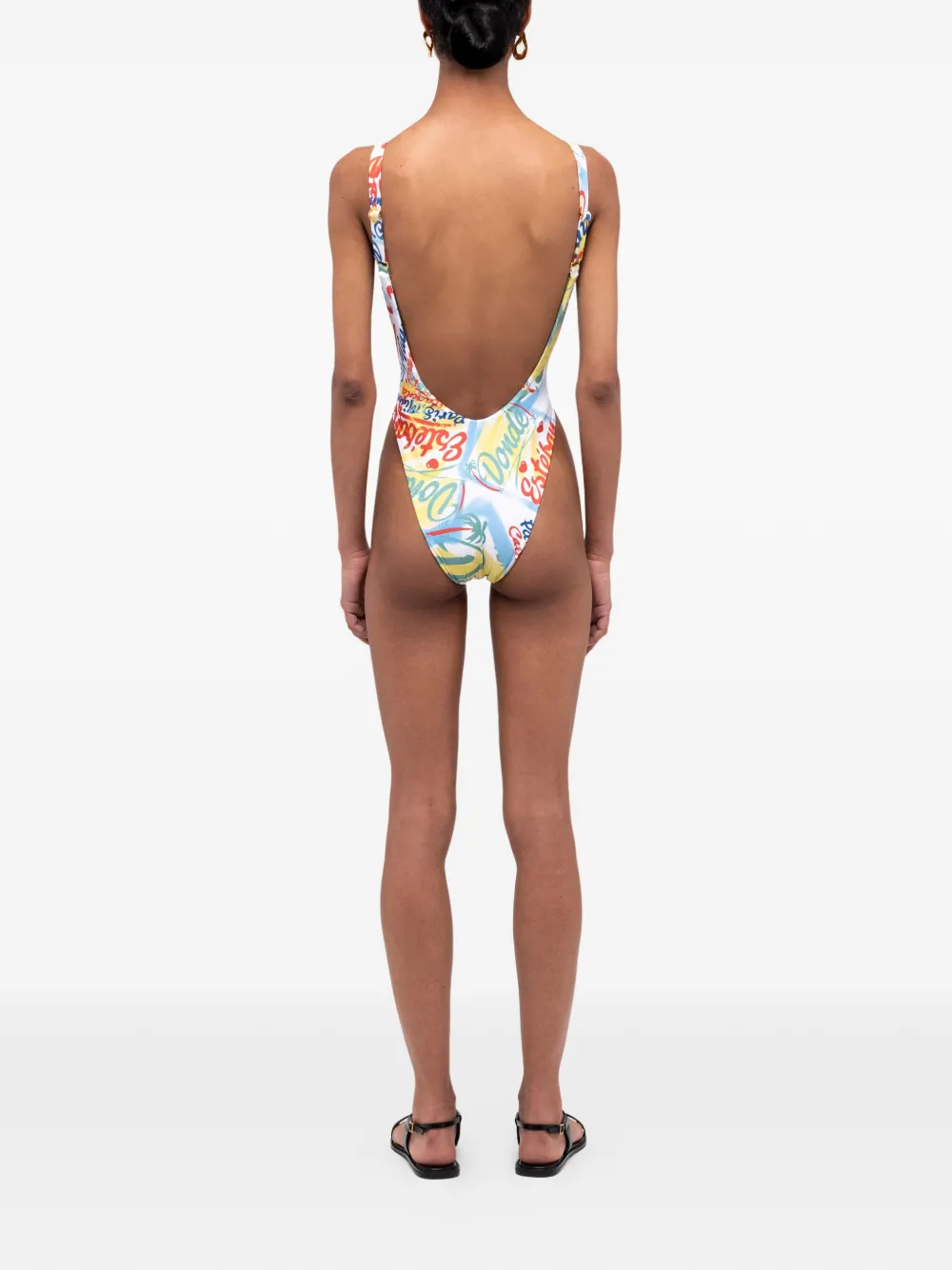 Donde Esteban Bazurto Printed Swimsuit In Multi