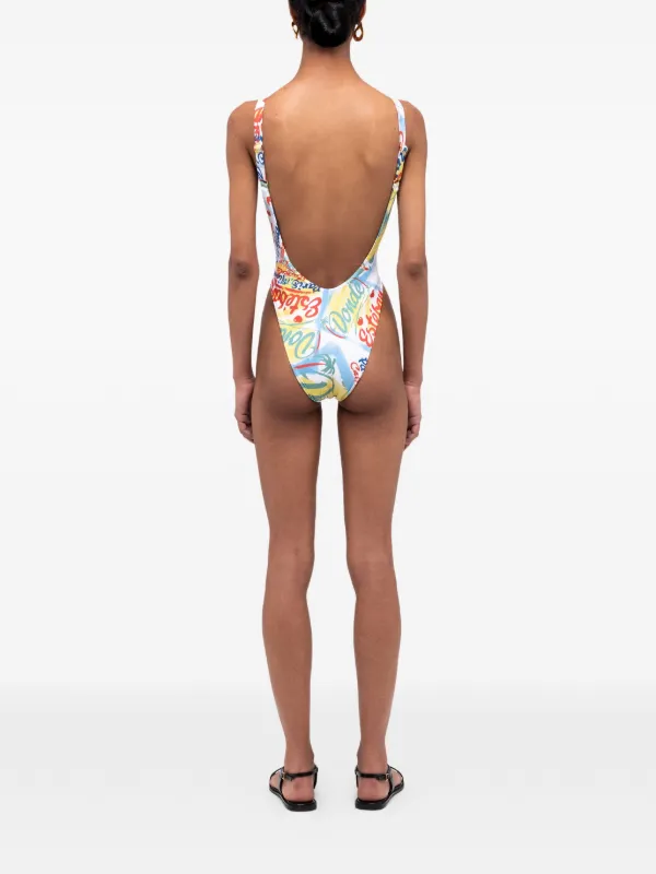 Donde Esteban Bazurto ワンピース水着 | ホワイト | FARFETCH JP