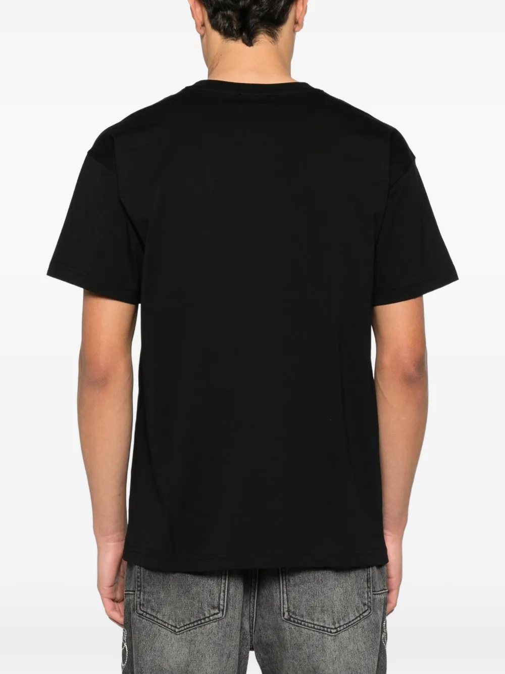 Diesel T-shirt met geborduurd logo Zwart