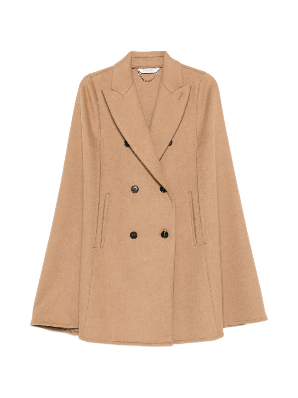 Max Mara Pordoi double-breasted cape - Braun