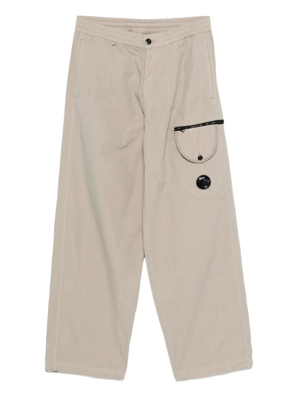 C.P. Company Pre-Owned pantalones de algodón con cinturilla elástica | neutro | Image 1