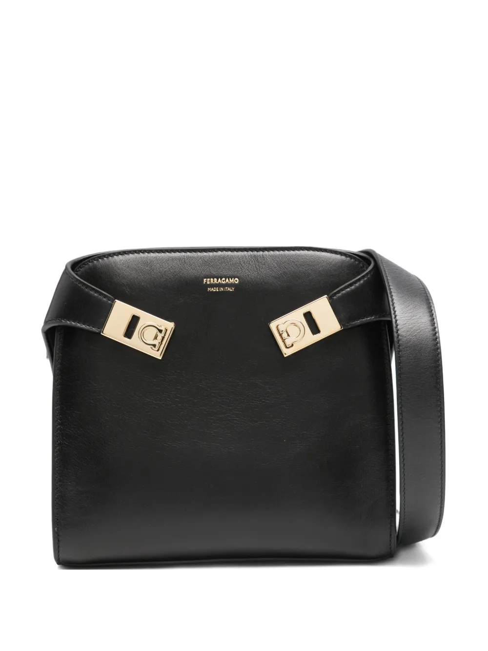 Ferragamo Pre-Owned small Hug buckle bag | Black | Image 1