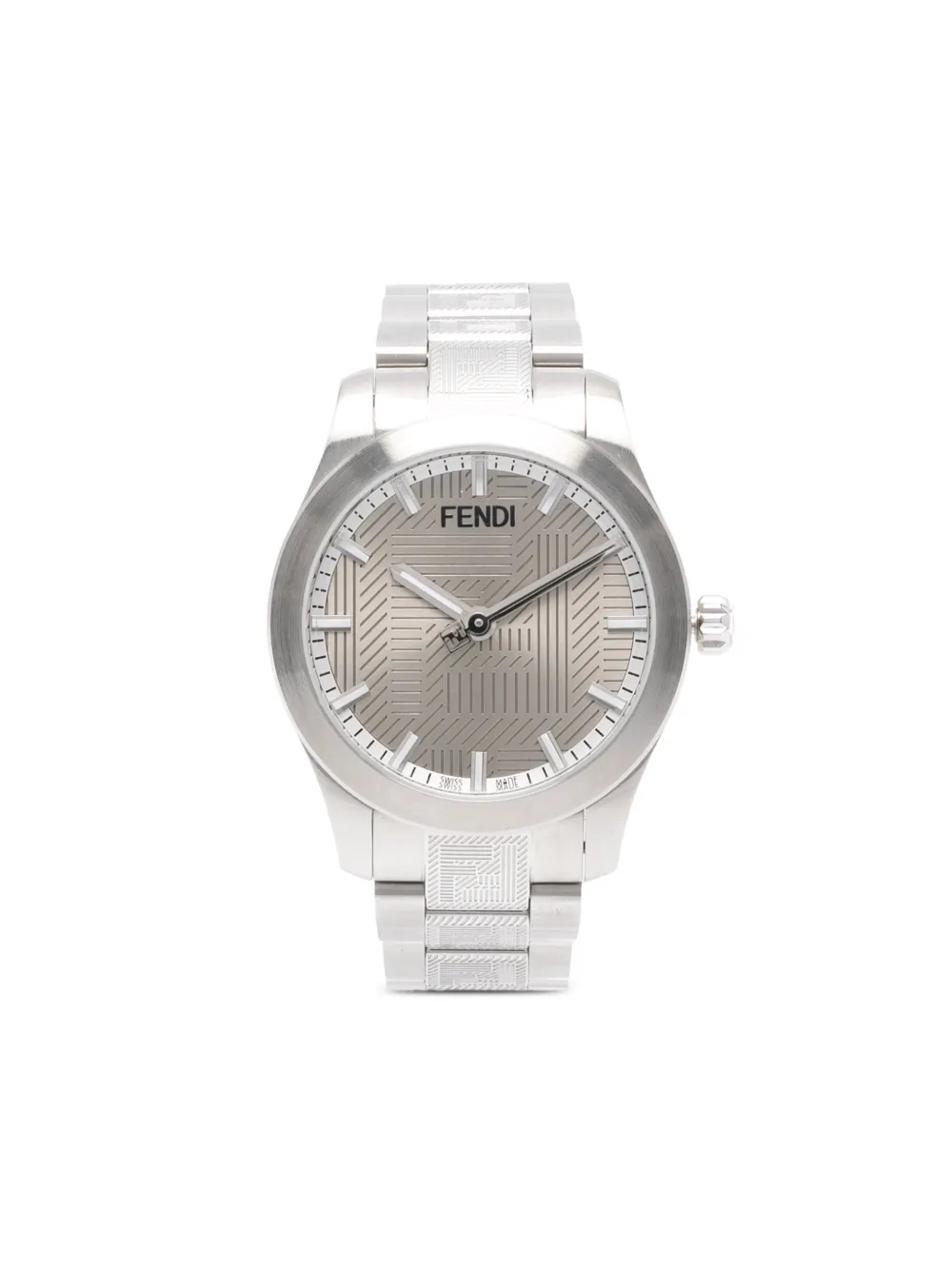 Fendi Pre-Owned Orologio FF Shadow 40mm - Grigio