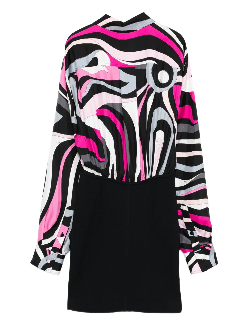 PUCCI Pre-Owned Marmo-print mini dress - Zwart