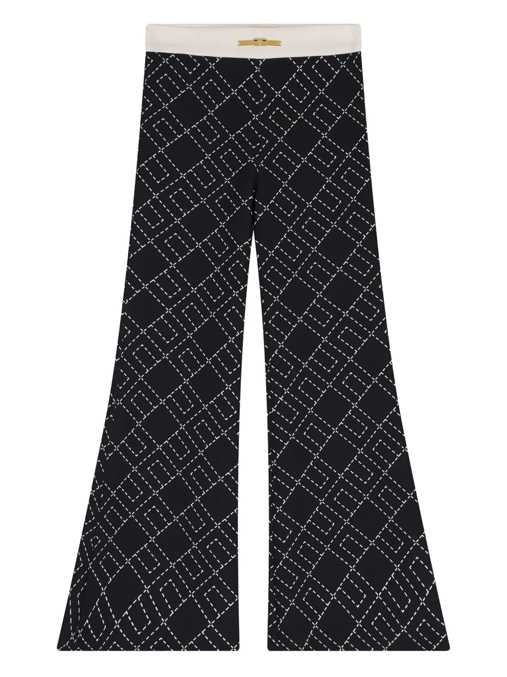 Elisabetta Franchi Kids logo-detail trousers - Nero