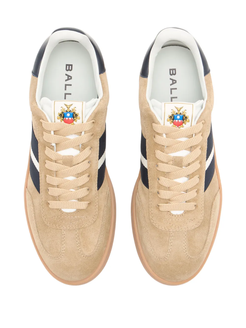 Bally Retro sneakers met streepdetail Beige