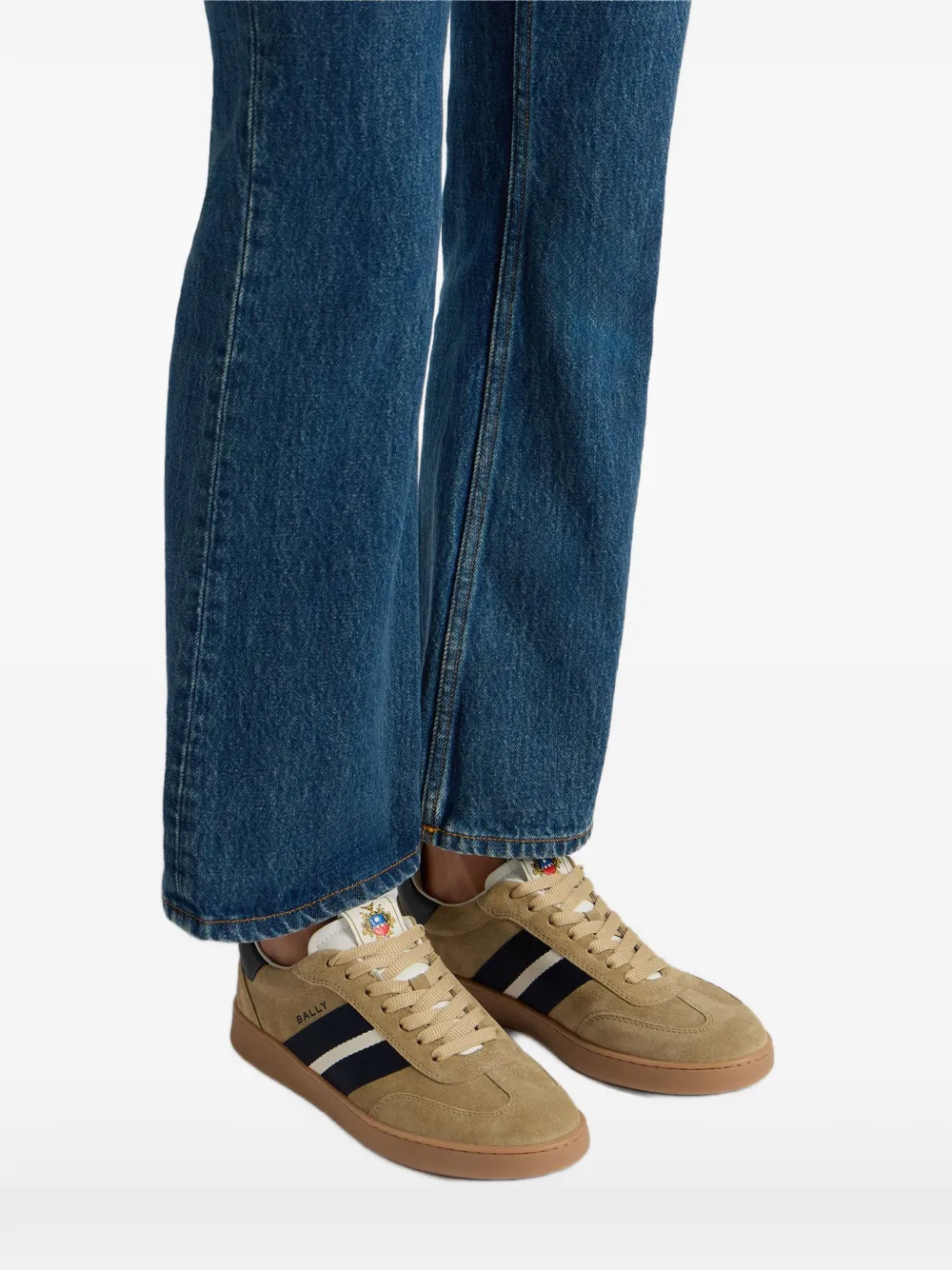 Bally Retro sneakers met streepdetail Beige