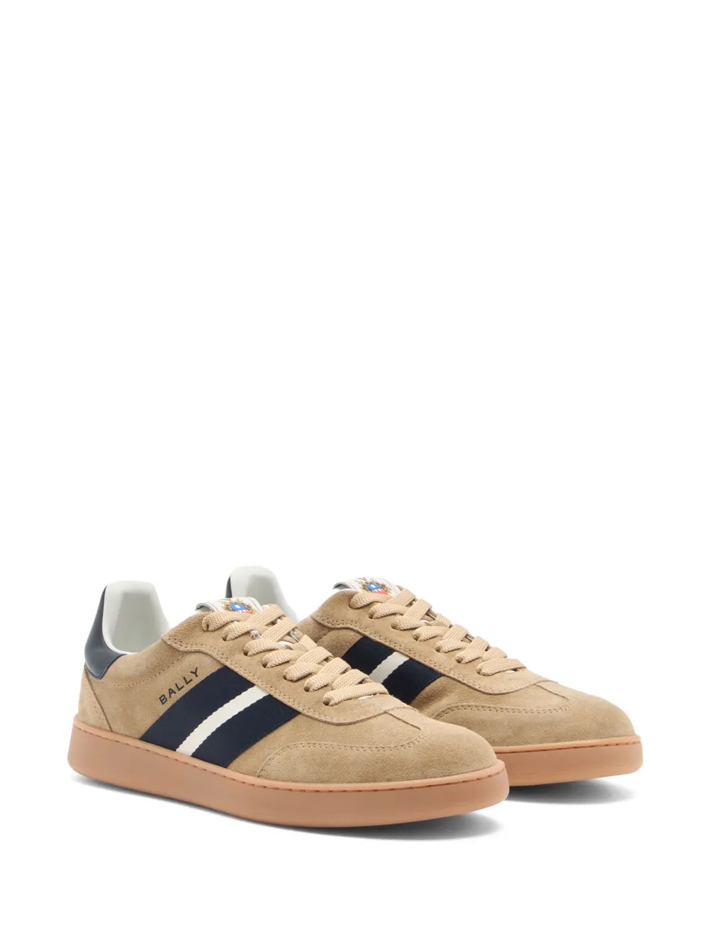  Bally Retro Stripe-detail Sneakers - Neutrals 