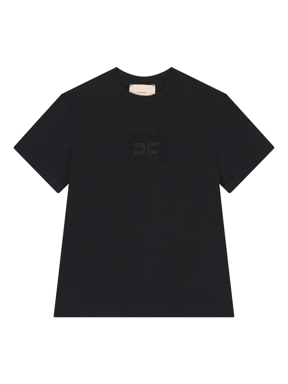 Elisabetta Franchi Kids' Logo-detailed T-shirt In Black