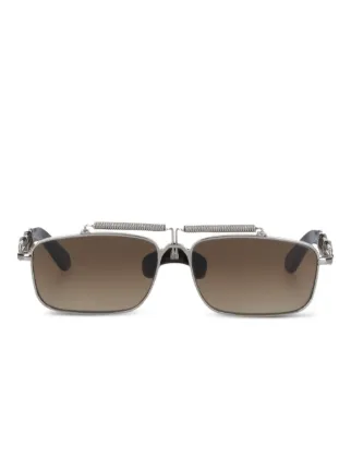 Chimi rectangle-shape Sunglasses | Silver | FARFETCH BH