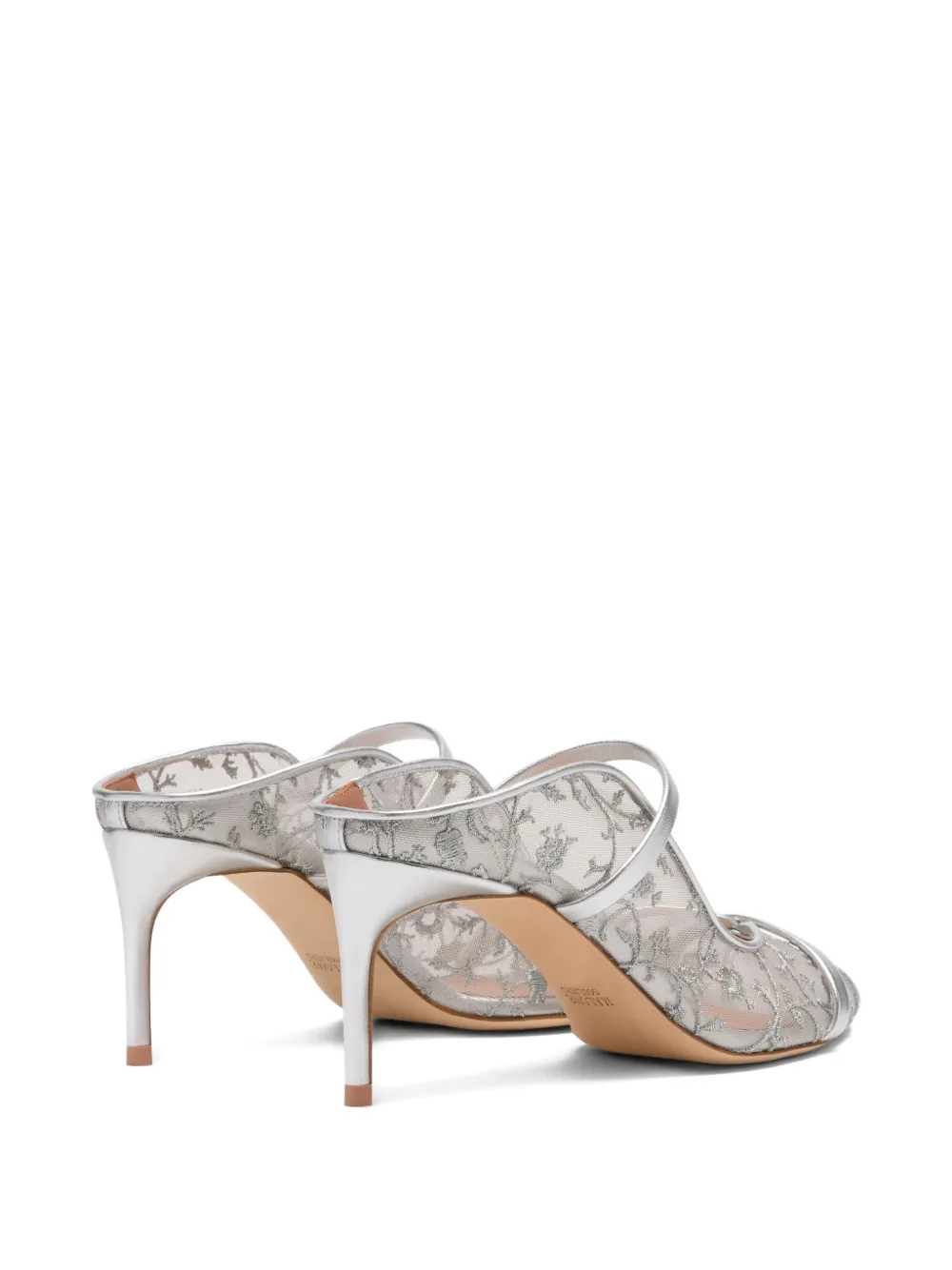 Malone Souliers Noah flower-embroidered sandals Grijs