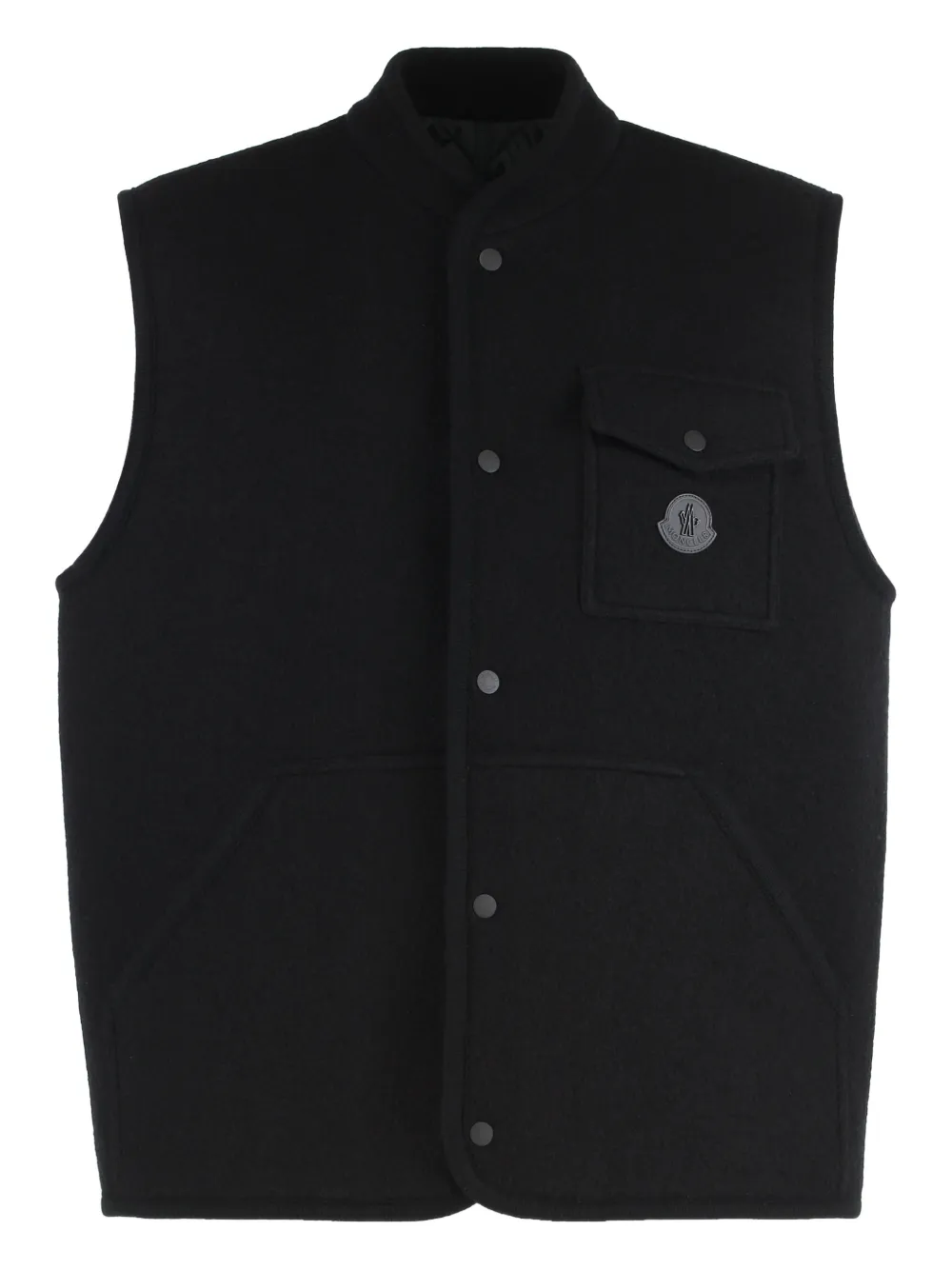 Moncler chaleco de bouclé | negro | Image 1
