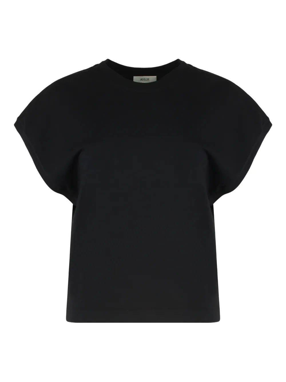 Agolde Cotton T-shirt In Black