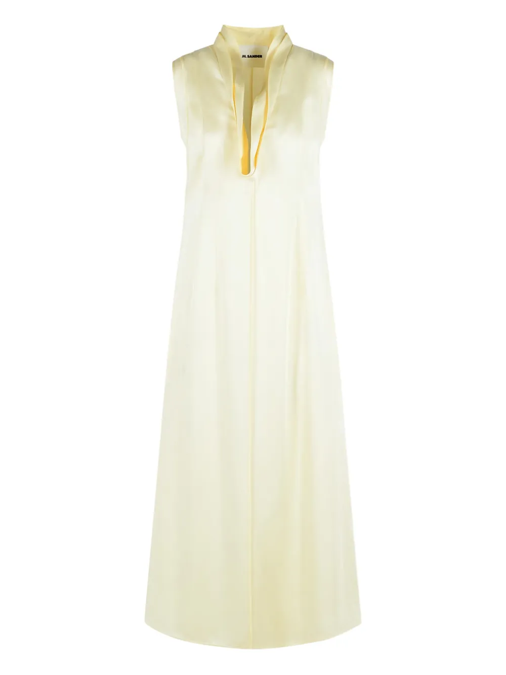 Jil Sander deep-neckline dress | Yellow | Image 1