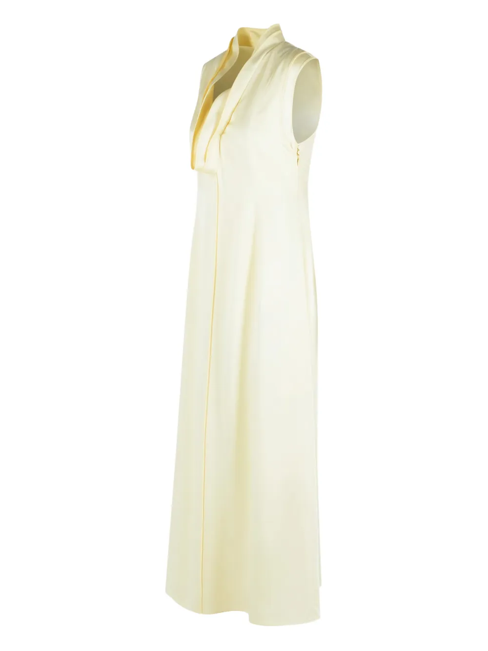 Jil Sander Jurk met diepe hals Geel
