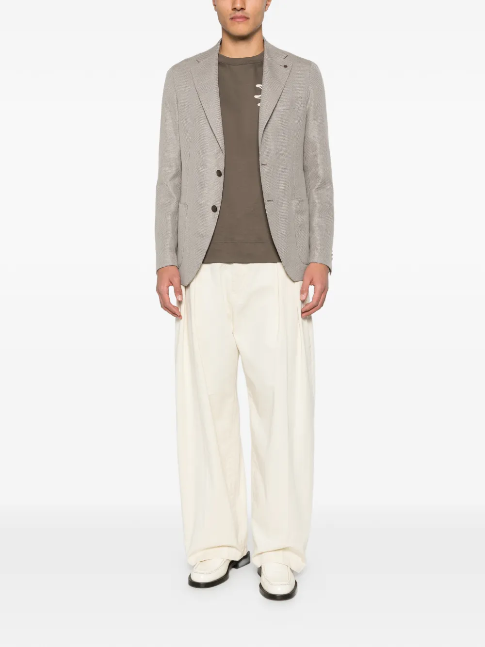 Tagliatore Blazer met knoopsluiting Beige