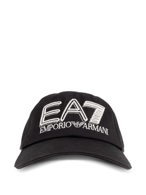 Ea7 Emporio Armani logo embroidered cap hat