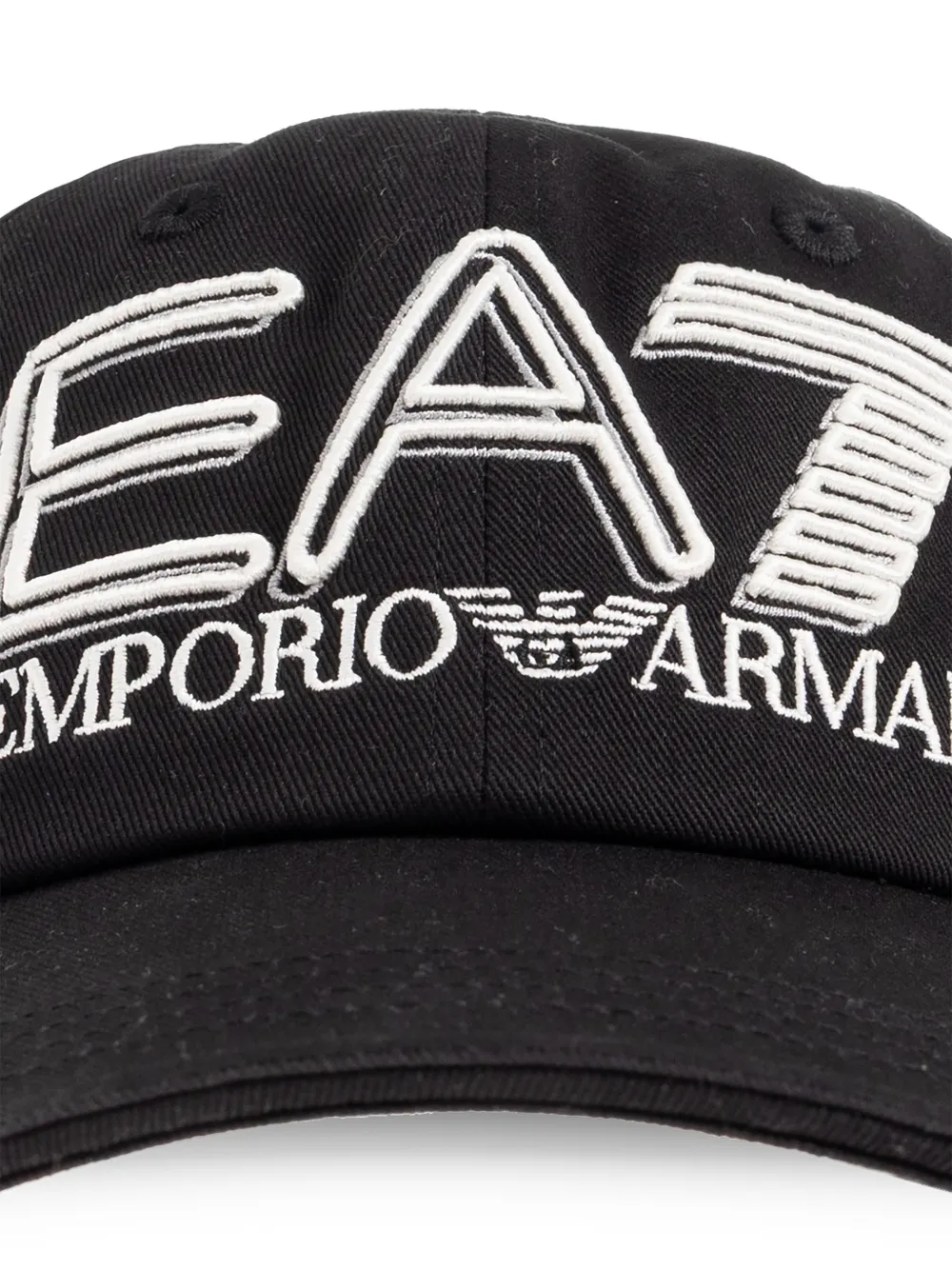 Ea7 Emporio Armani Hoed met geborduurd logo Zwart