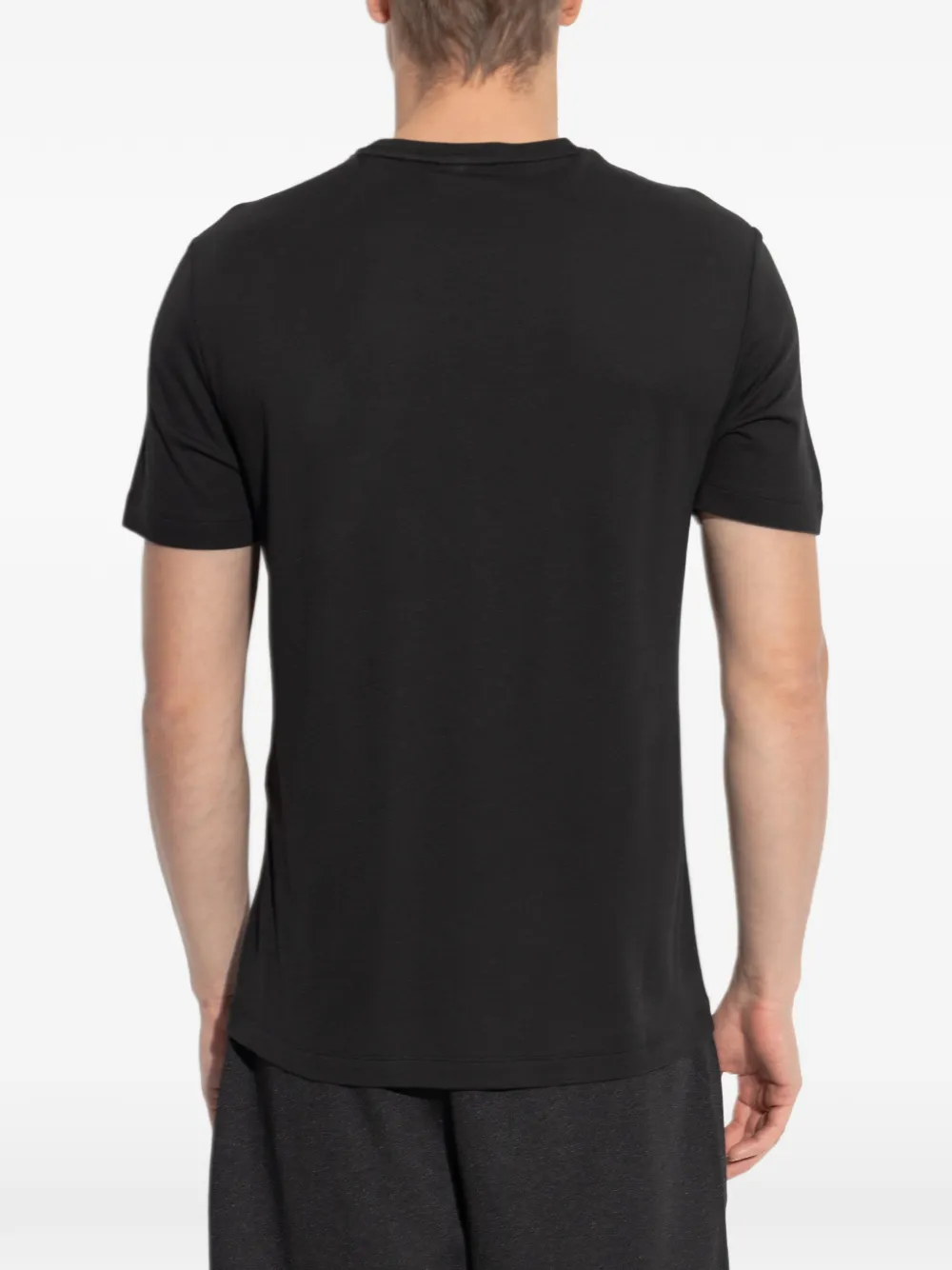 Ea7 Emporio Armani T-shirt met logopatch Zwart