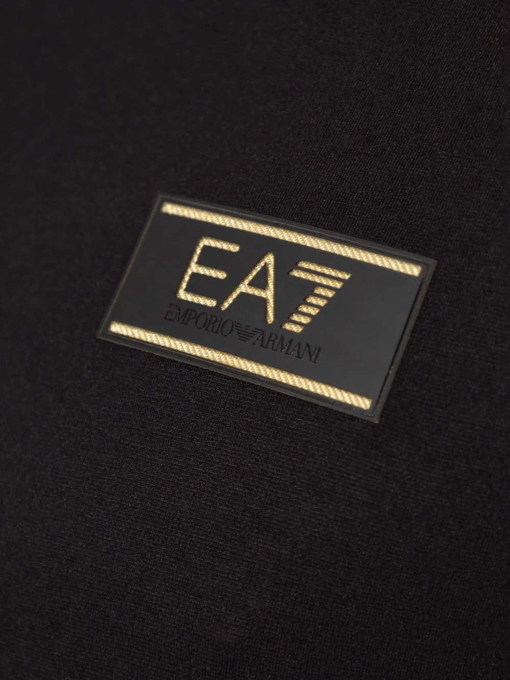Ea7 Emporio Armani T-shirt met logopatch Zwart