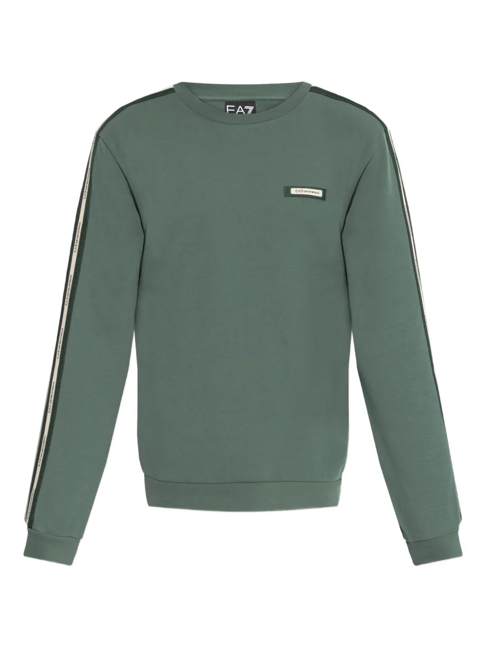 Ea7 Emporio Armani striped-panel sweatshirt - Verde