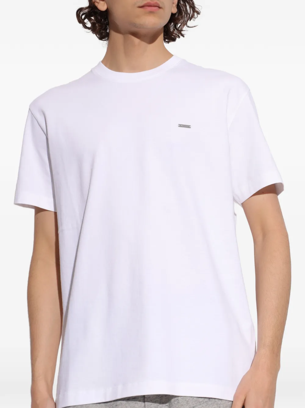 DSQUARED2 cool-fit T-shirt met logoplakkaat Wit